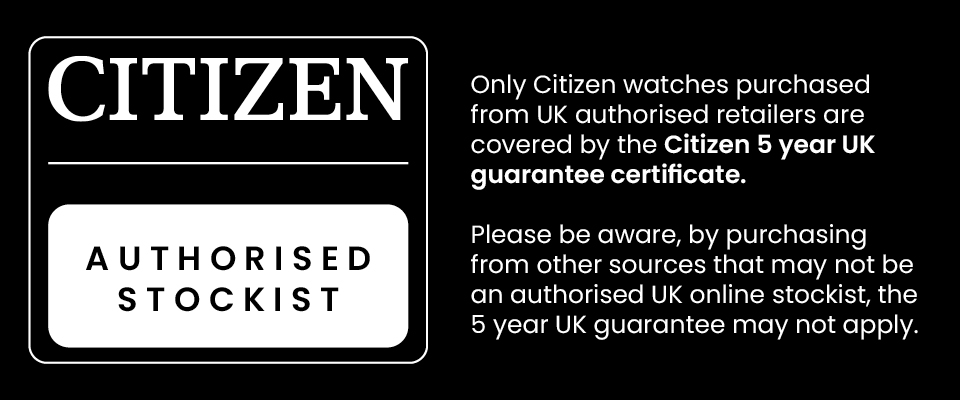 Citizen AN3605-55X Black IP Chronograph Bracelet Watch - W3943